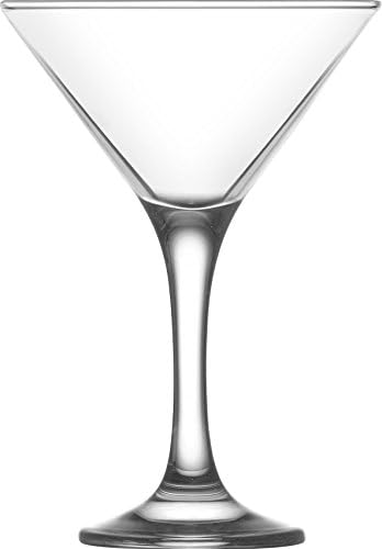 6.5 Ounce Clear Glass Martini Glasses Set of 6 P62713