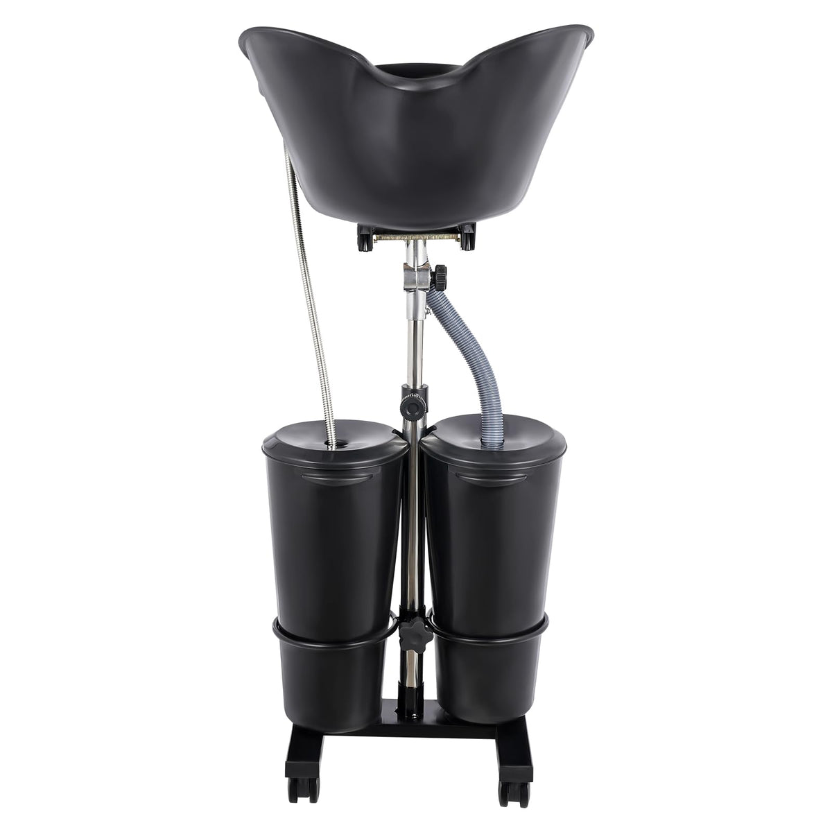 Black Height Adjustable Shampoo Bowl with Electric Pump W228146