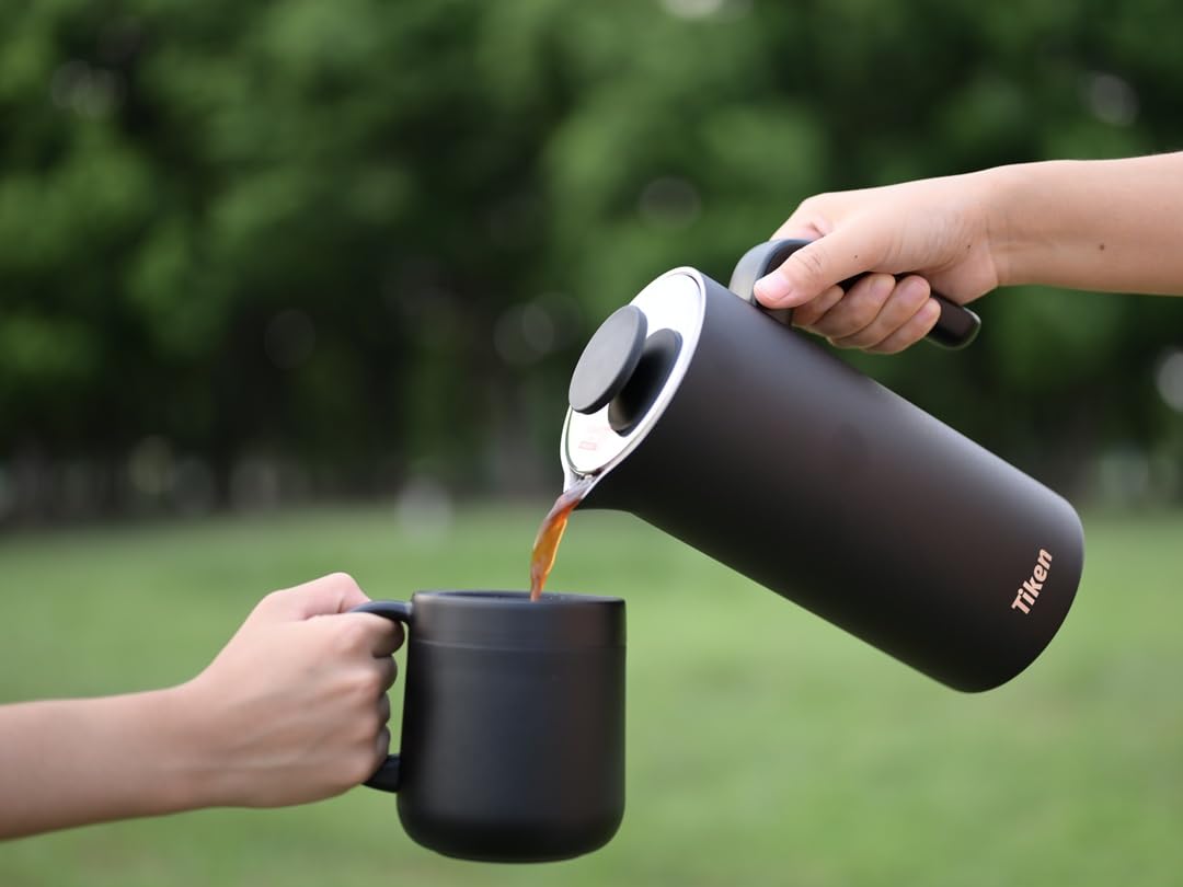 Black 34Oz Stainless Steel French Press Coffee Maker X33826