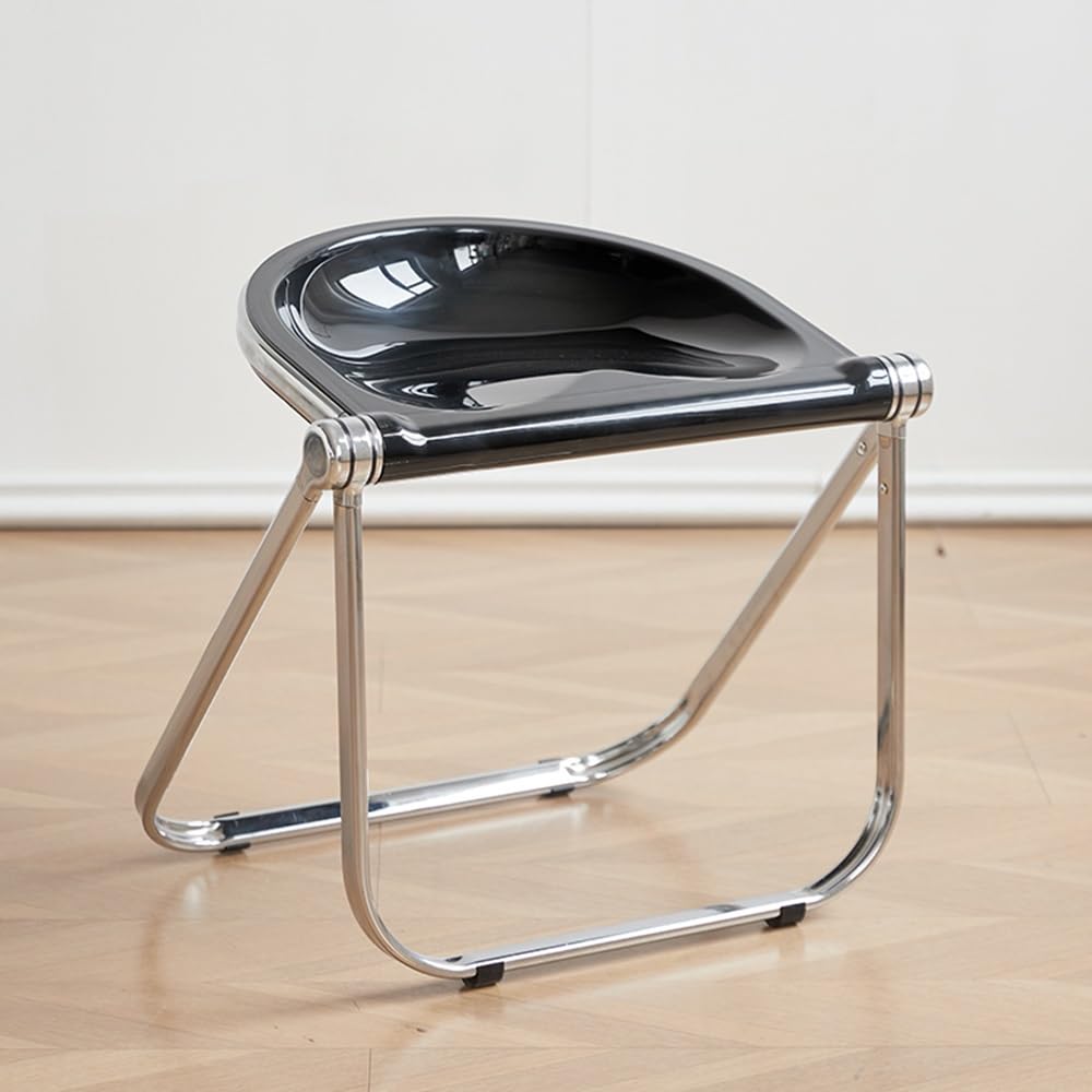 Transparent 18-Inch Backless Folding Stool C25115