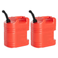 40L Portable Transfer Tank 5 Gal with L-Shaped Handle Red 4PC I3178