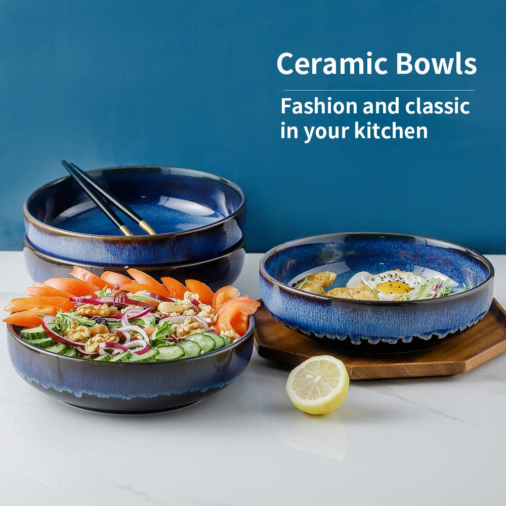 46 OZ Ceramic Pasta Bowls Set of 4 O476