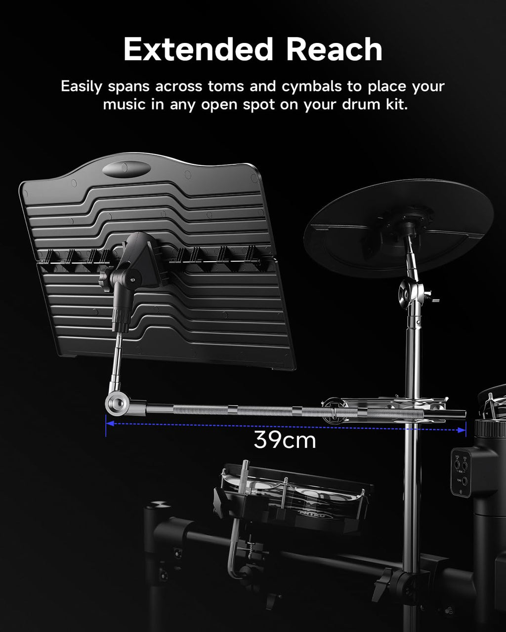Adjustable Clamp On Sheet Music Tray W183