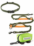 Hands Free Dog Leash for Large Dogs with Poop Bag Dispenser W617509