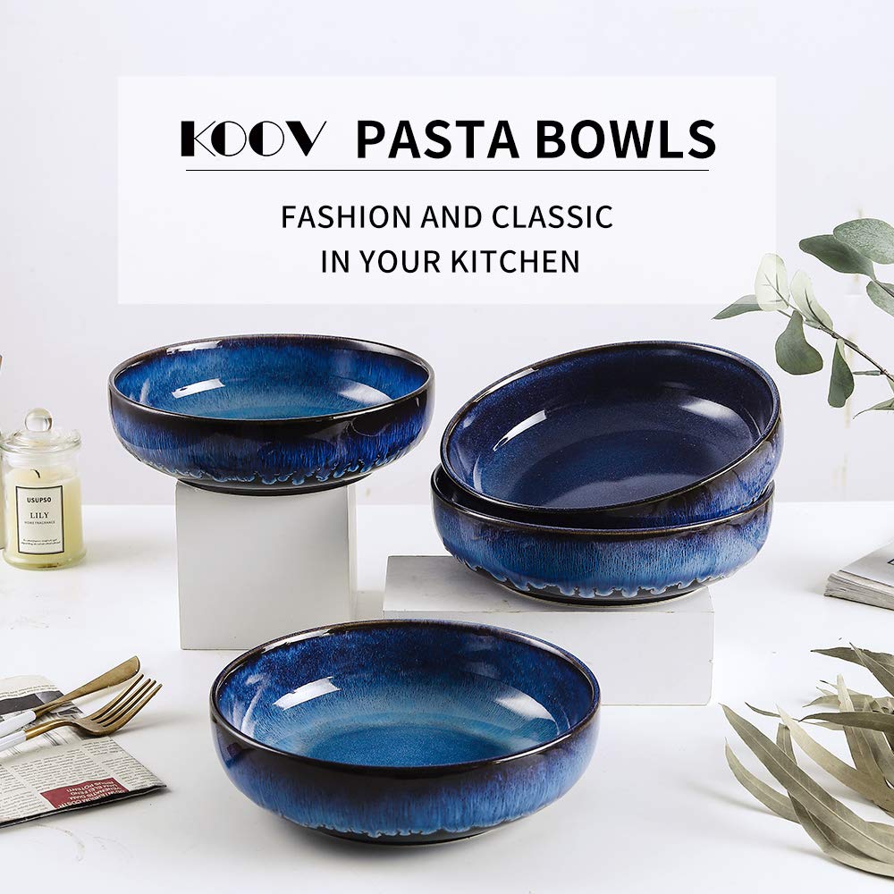 46 OZ Ceramic Pasta Bowls Set of 4 O476