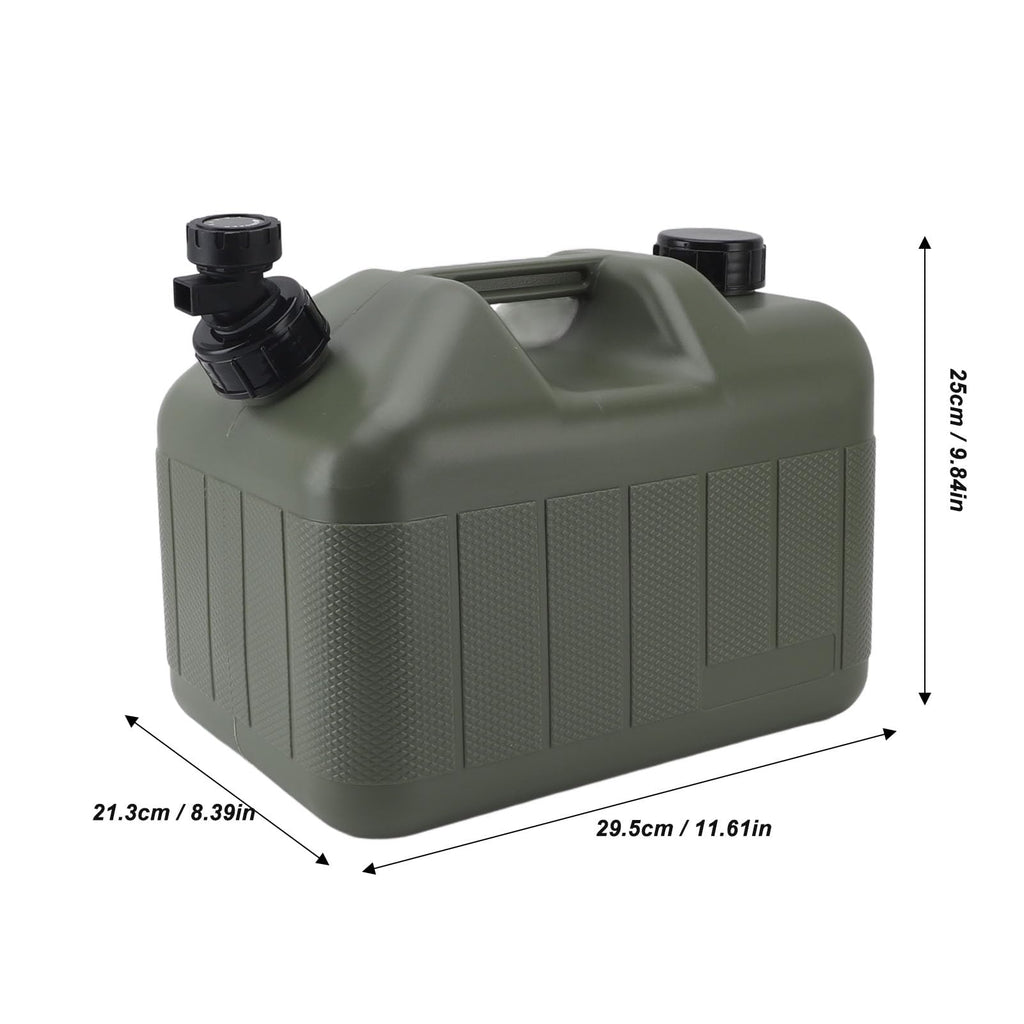 Portable 10L Green Water Storage Jug with Faucet T864