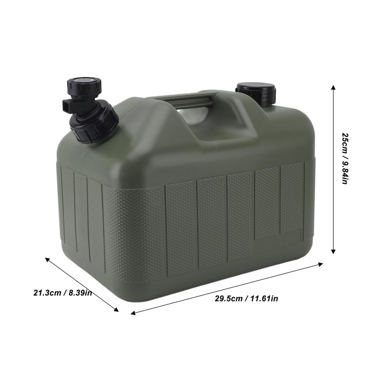 Portable 10L Green Water Storage Jug with Faucet T864