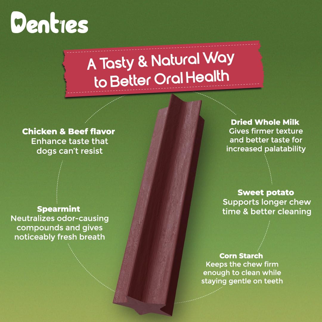 Dental Chews for Small Dogs 16 oz 35 Treats Y5855