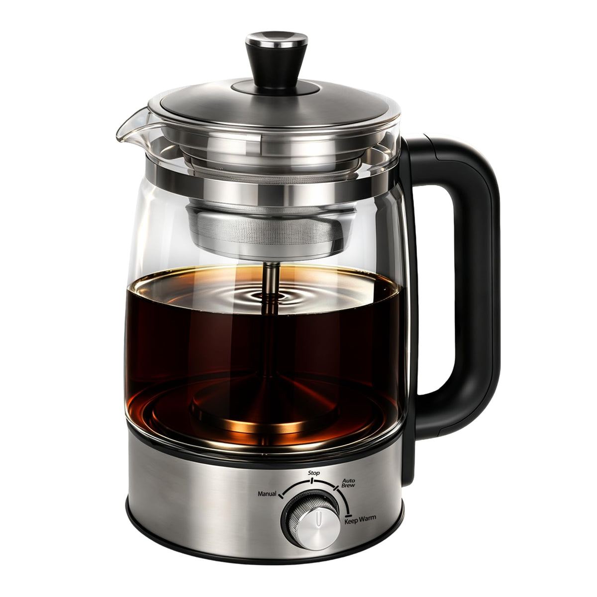 Electric Percolator Coffee Pot, Borosilicate Glass Coffee Maker O36956