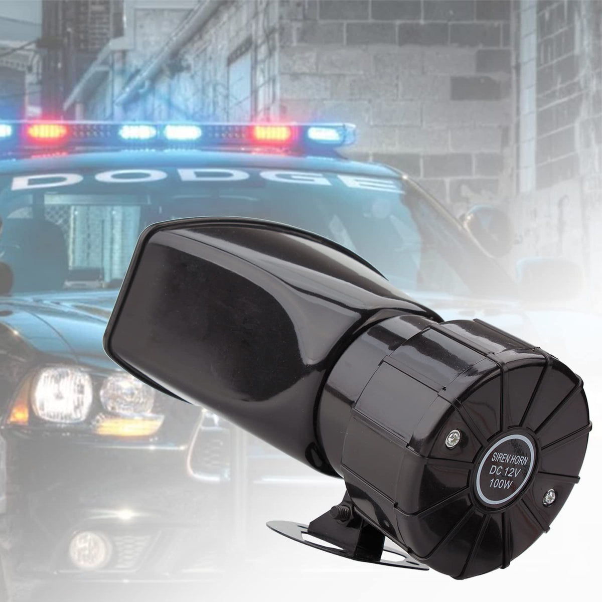 12V 100W 7 Tone Horn Siren PA System N479403