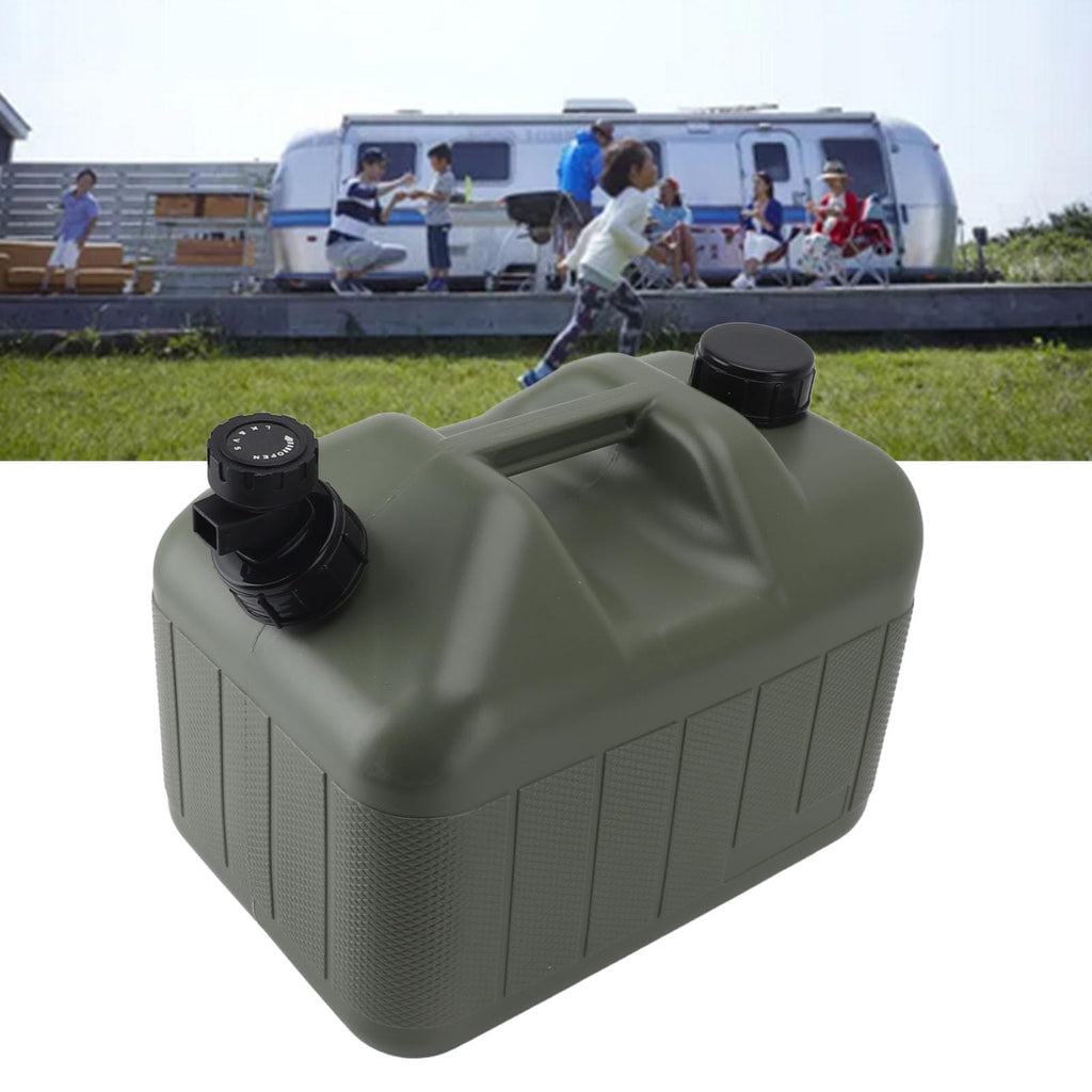 Portable 10L Green Water Storage Jug with Faucet T864