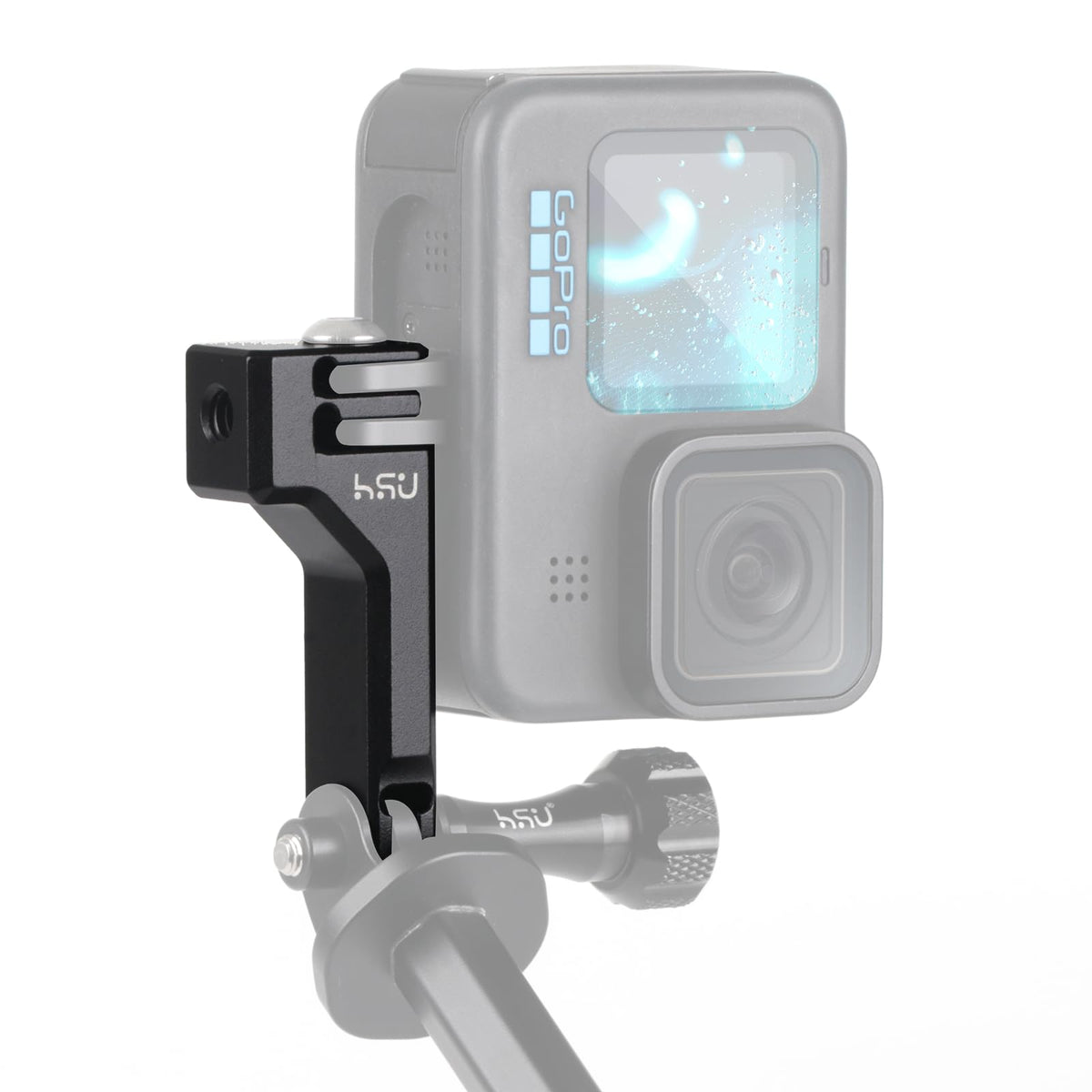 Aluminum Vertical Bracket Adapter with 1/4"- 20 Hole for Action Cameras H338
