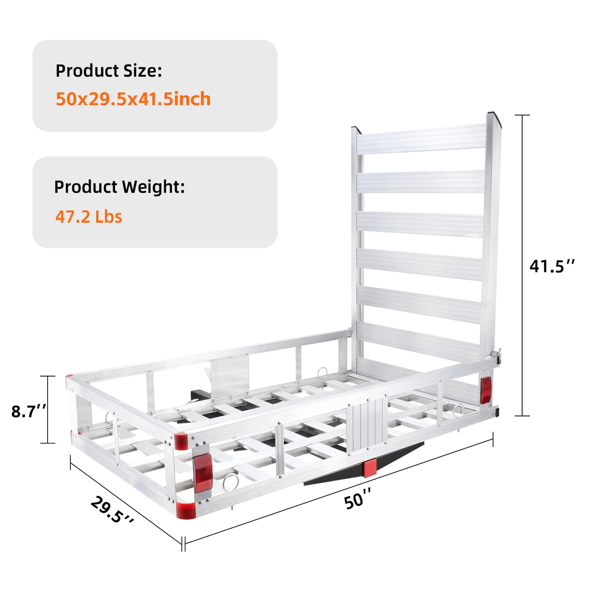 Hitch Cargo Carrier with Ramp T805