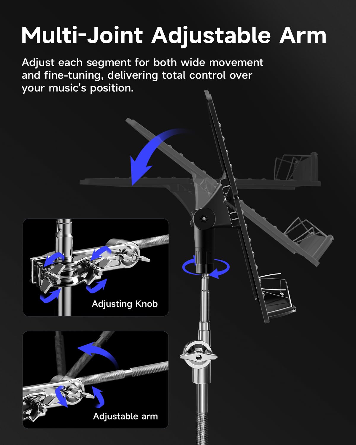 Adjustable Clamp On Sheet Music Tray W183