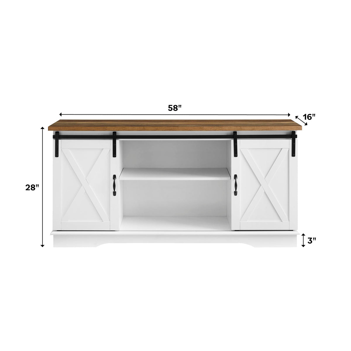 Grey Wash 58 Inch TV Stand G180