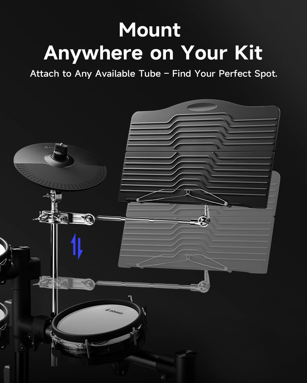 Adjustable Clamp On Sheet Music Tray W183