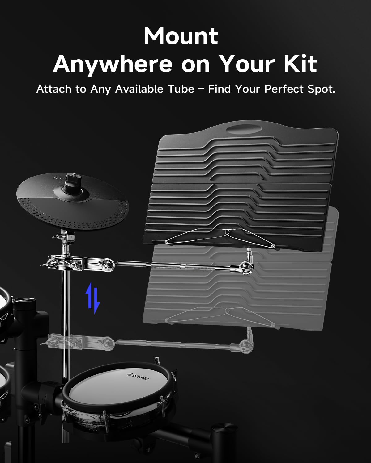 Adjustable Clamp On Sheet Music Tray W183