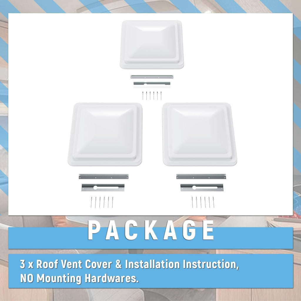 14" 3pcs RV Roof Vent Cover C733