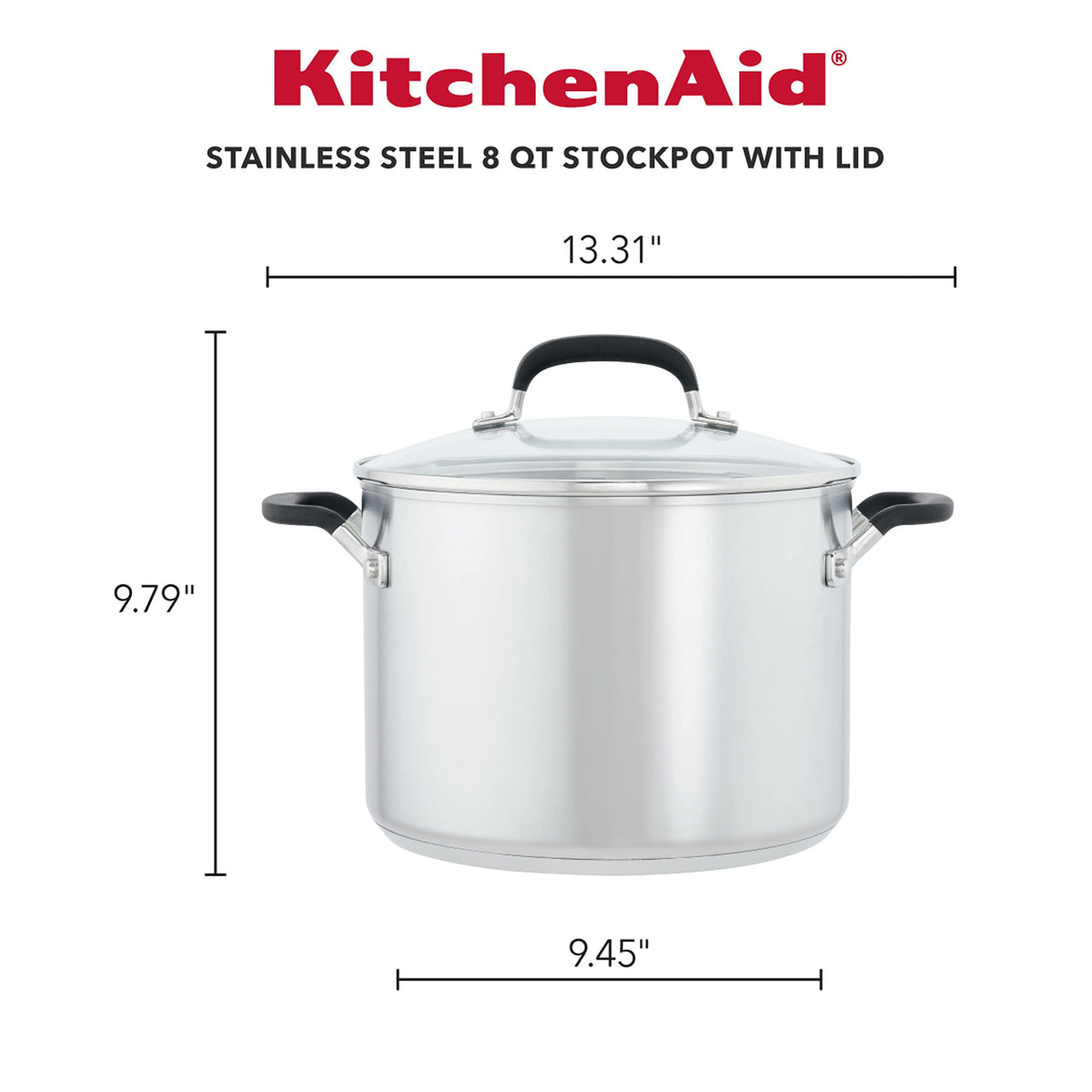 8-Quart Stainless Steel Stock Pot with Lid M3350