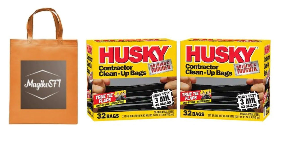 42-Gallon Contractor Clean-Up Trash Bags, 32-Count Z465
