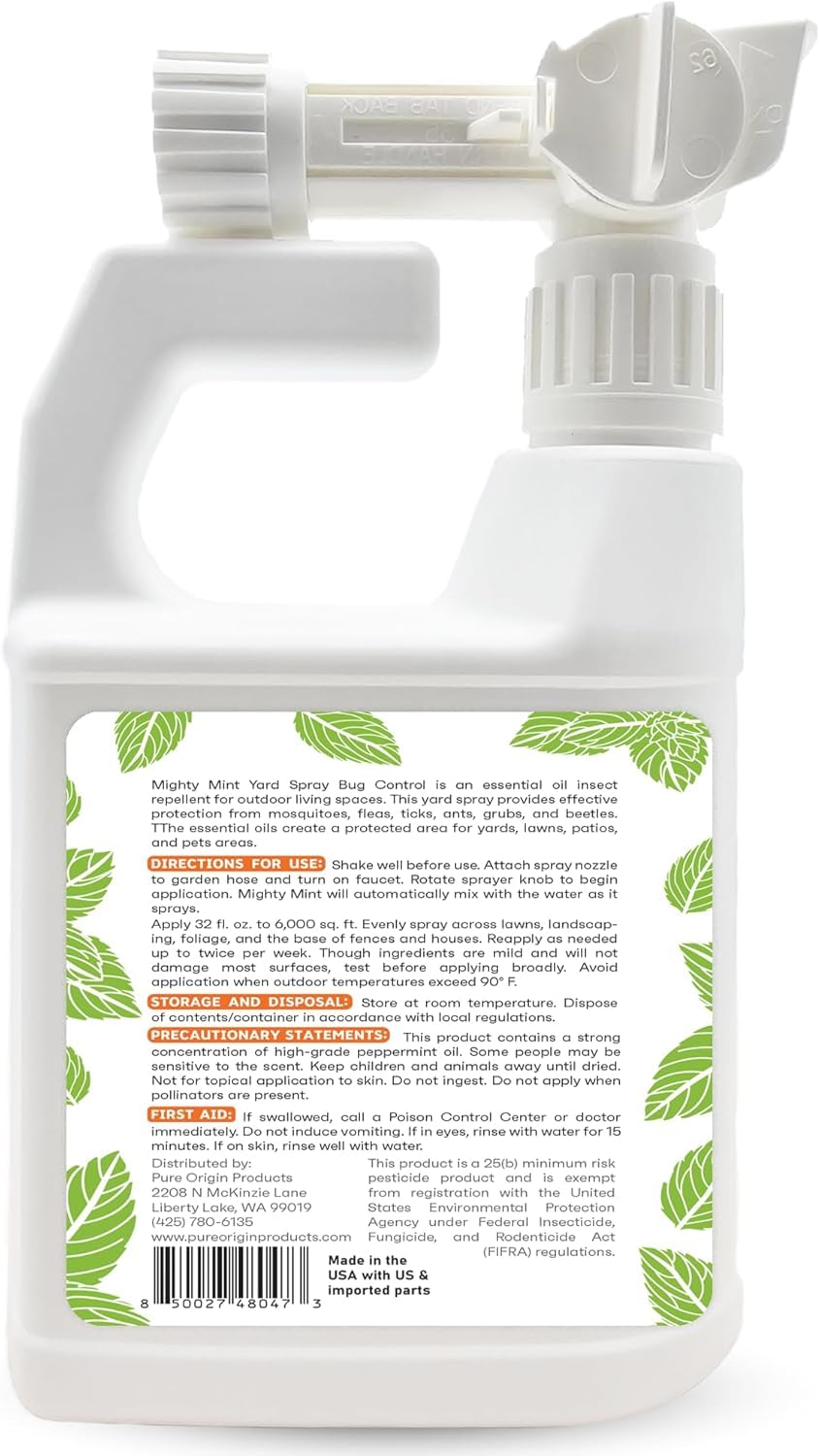 Peppermint Oil Lawn & Yard Bug Control Spray 32 oz Pack of 2 N61085