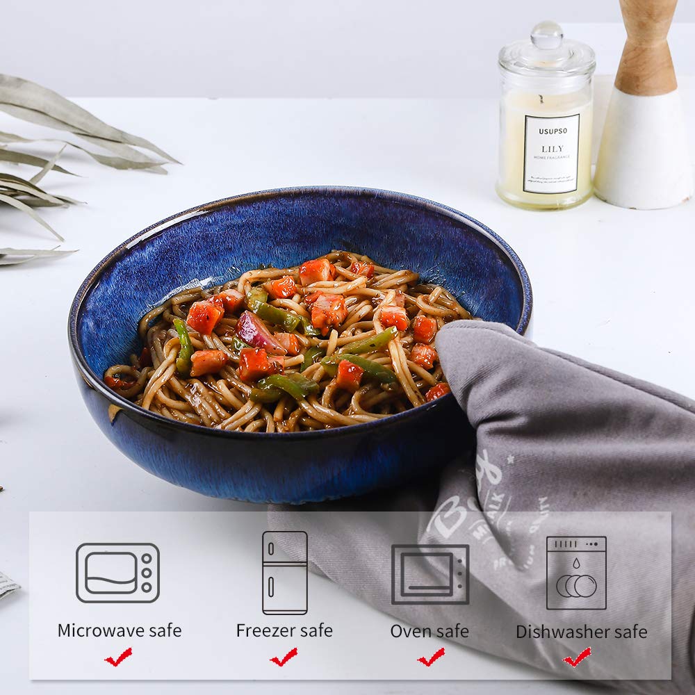 46 OZ Ceramic Pasta Bowls Set of 4 O476