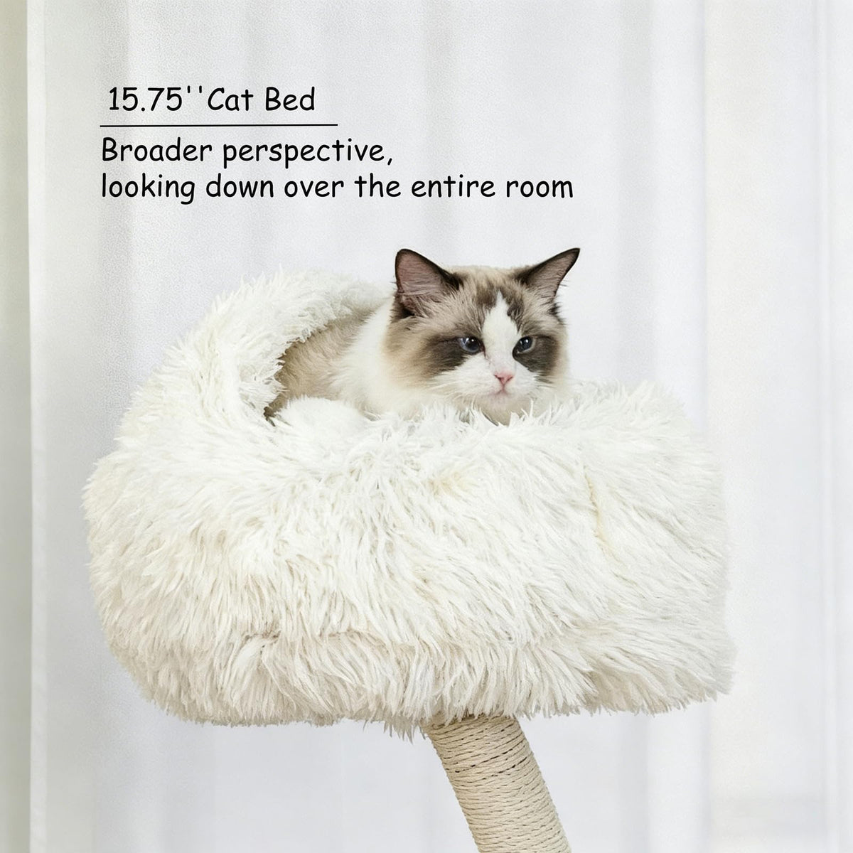 70" Multi-Level Cat Tree Tower with Plush Perches and Sisal Scratching Posts I474988