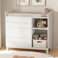 White Baby Changing Table with 4 Drawers J41668