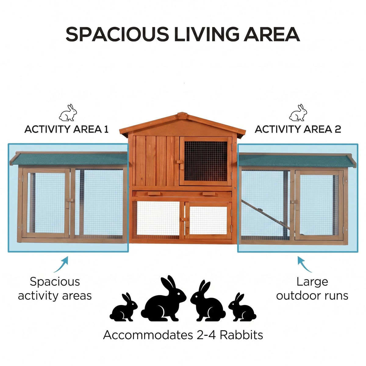 86" Extra Large Rabbit Cage R94910
