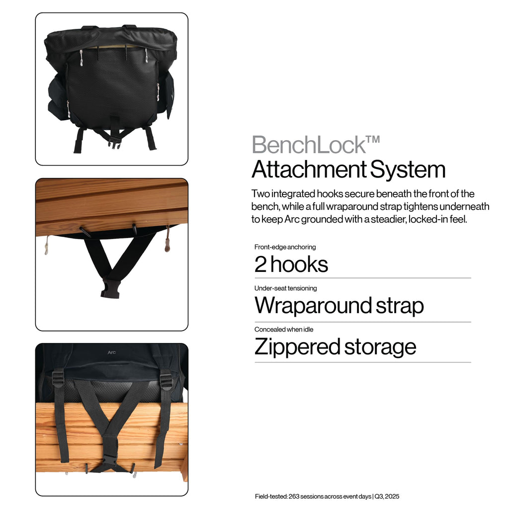 Wide Padded Bleacher Chair with Back Support V1766