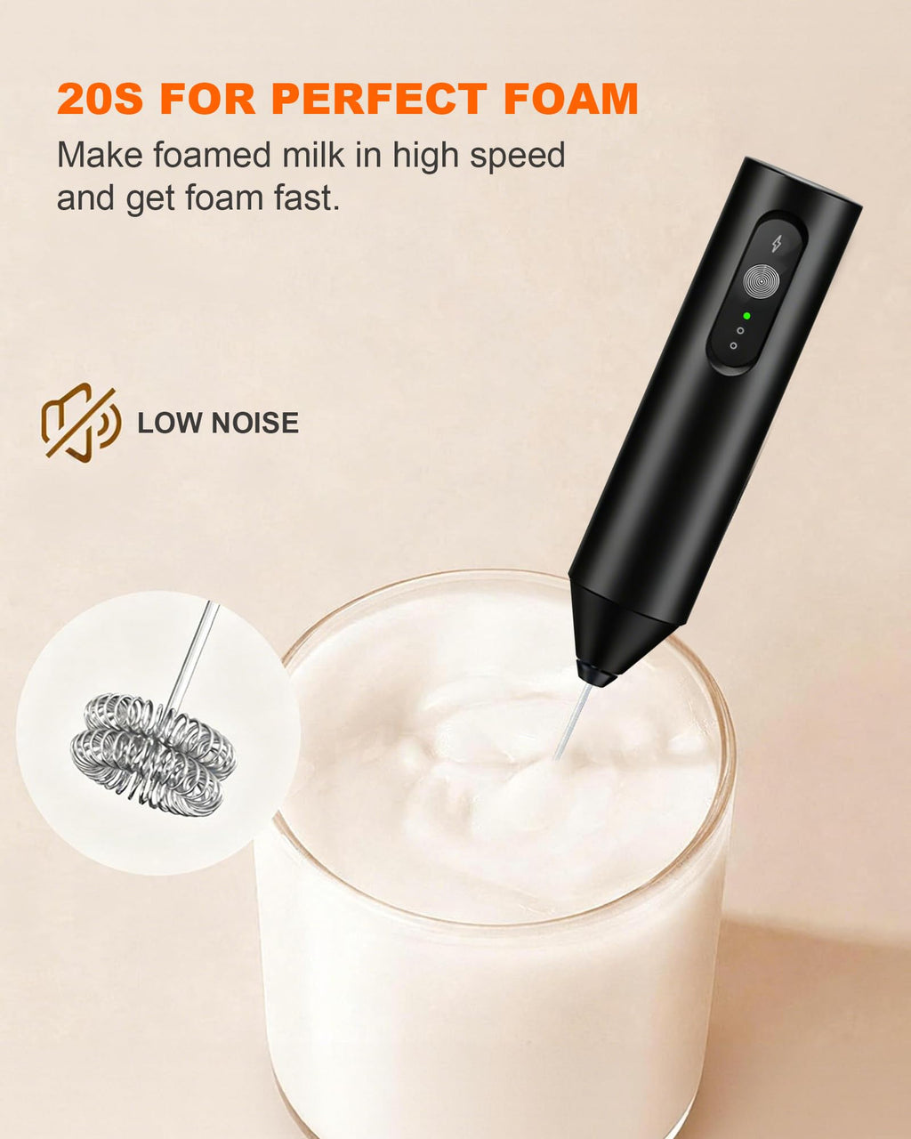 Rechargeable Handheld Milk Frother R438