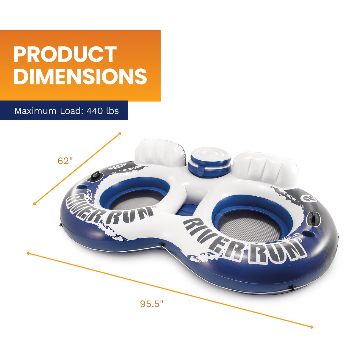 Inflatable 2-Person Floating Lake Lounge E212