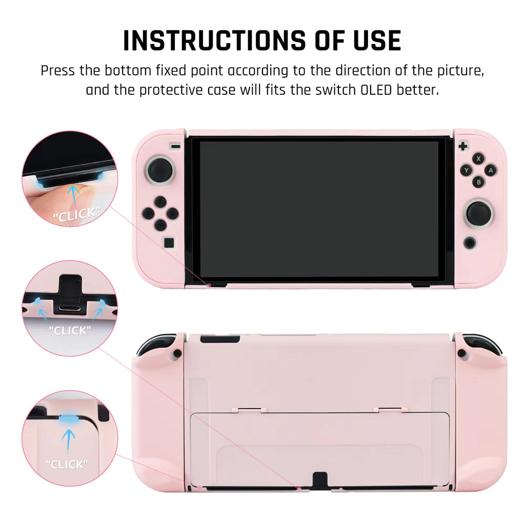 Pink Protective Hard Cover for Nintendo Switch OLED B52341
