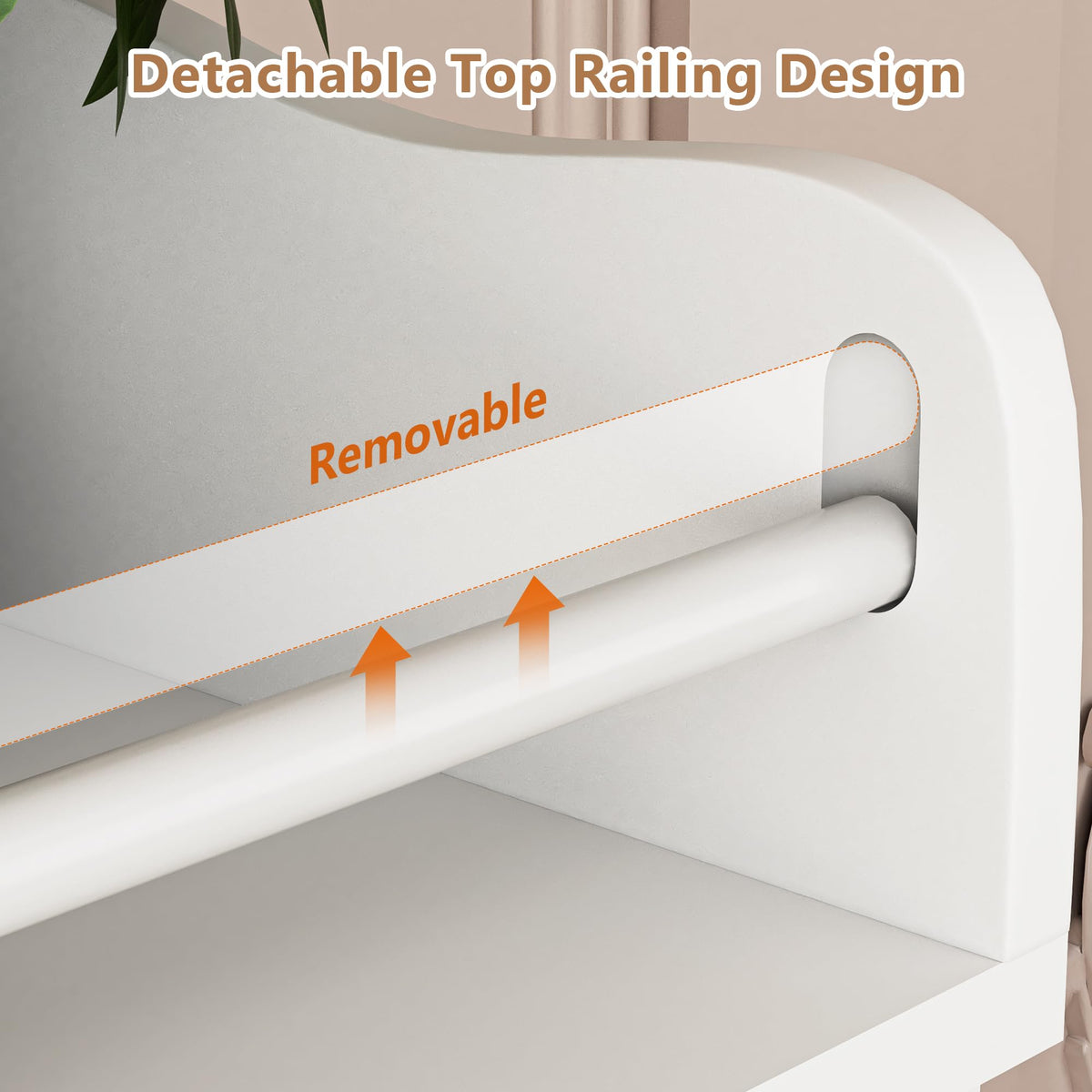 White Baby Changing Table with 4 Drawers J41668