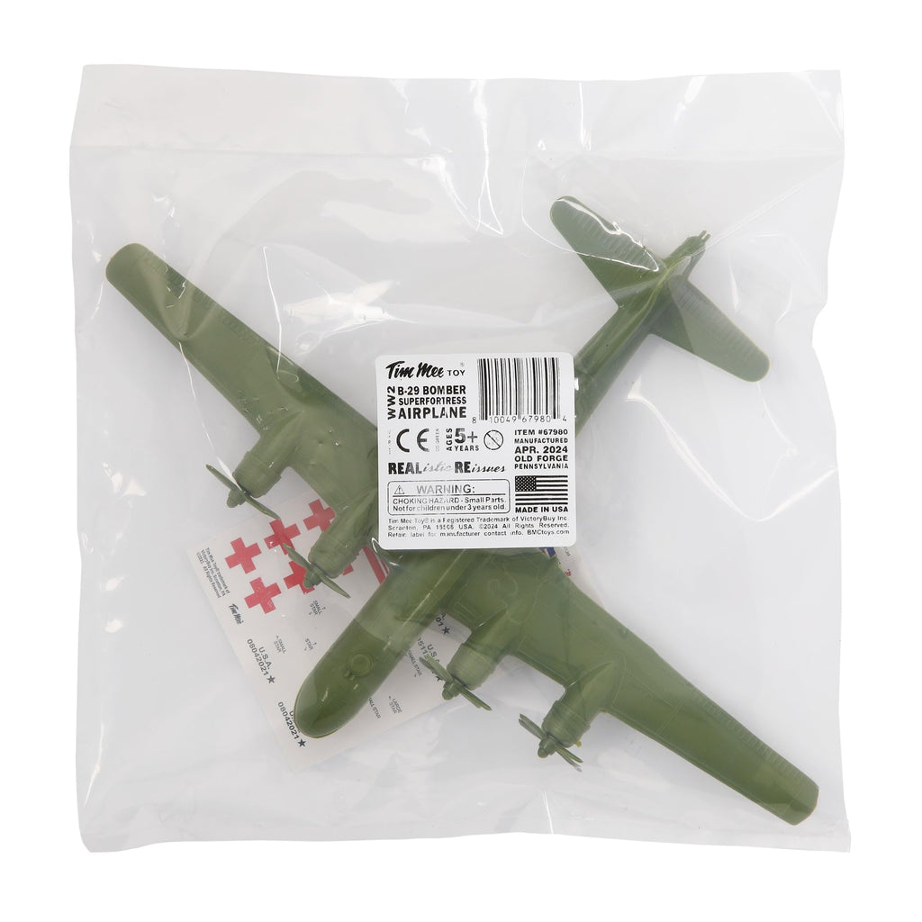 OD Green Plastic Bomber Plane O9672