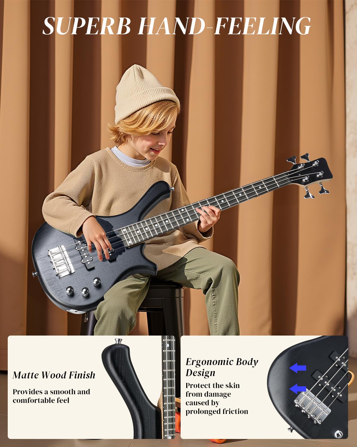 36 Inch 4 String Electric Bass Guitar A69969