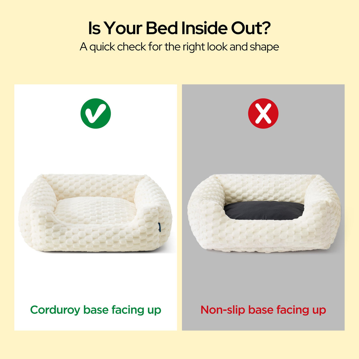 Washable Fluffy Dog Bed I413