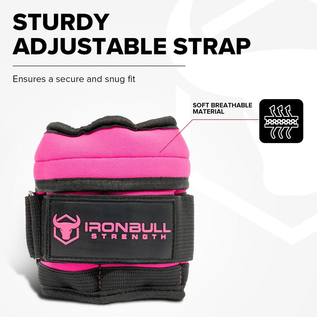 Adjustable Ankle Weights 10lbs/Pair with Straps J918407
