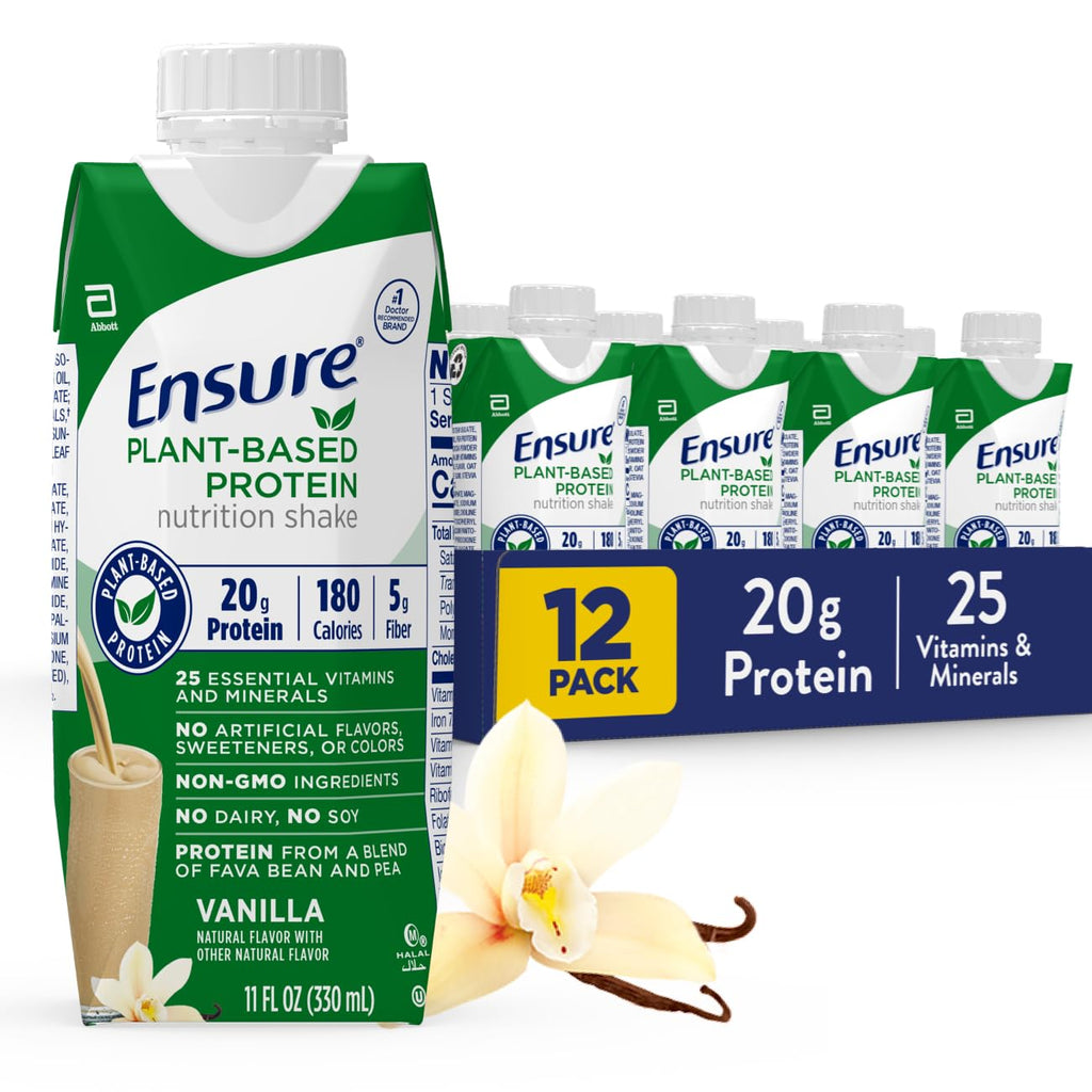Plant-Based Protein Nutrition Shakes 20g Fava Bean & Pea Protein Pack of 12 Q537989