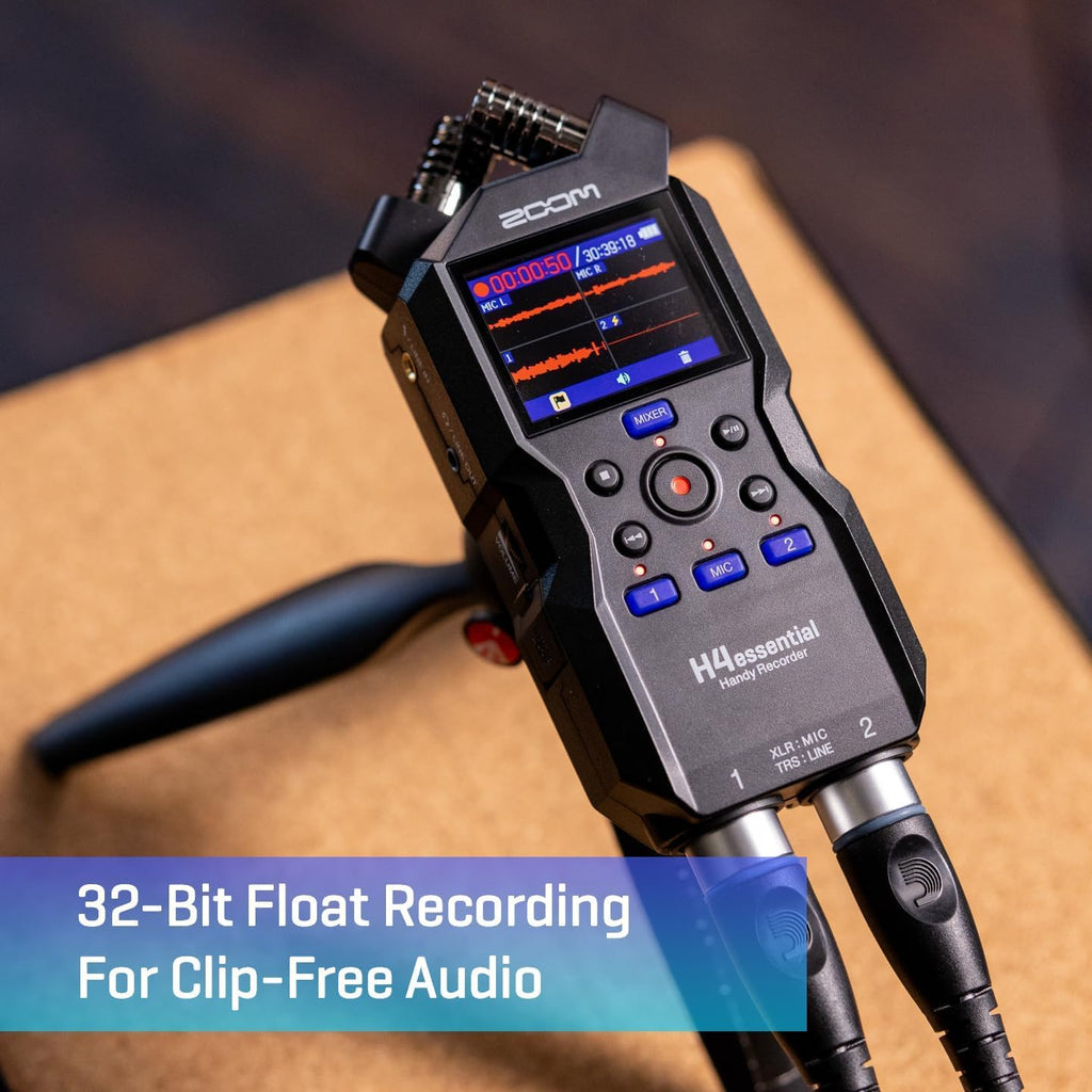 4-Track Handy Recorder with 32-Bit Float, Stereo Microphones, 2 XLR/TRS Combo Inputs A259