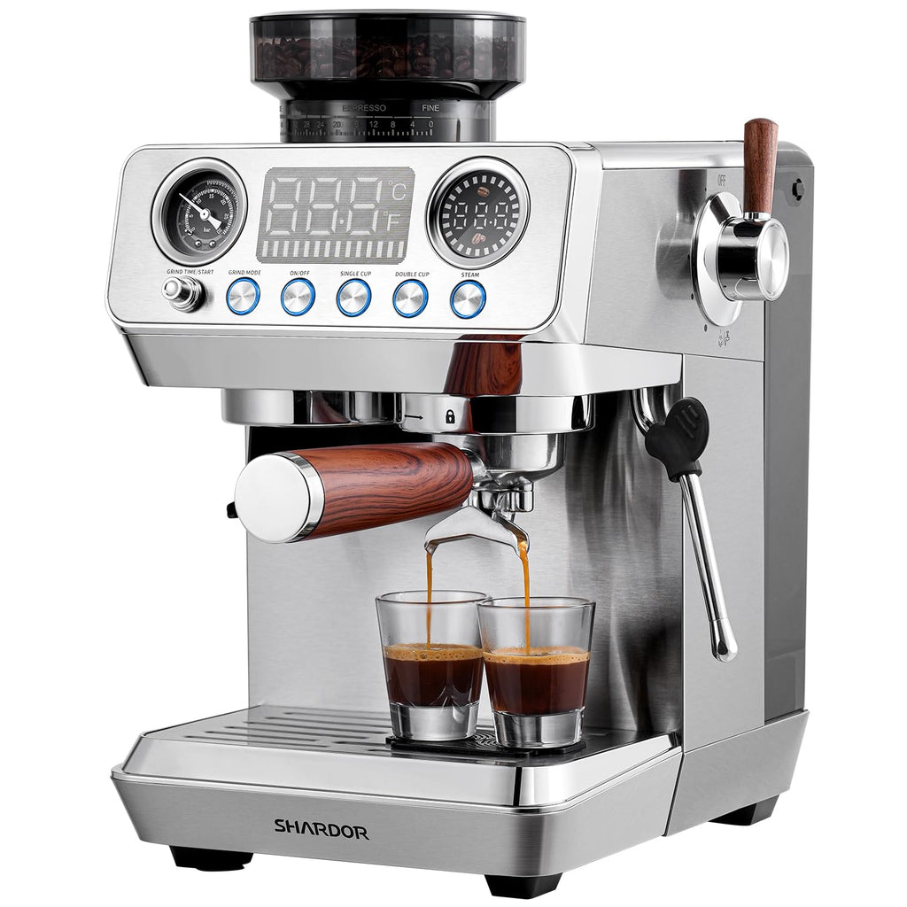 20 Bar Espresso Machine with Built-In Grinder H2607