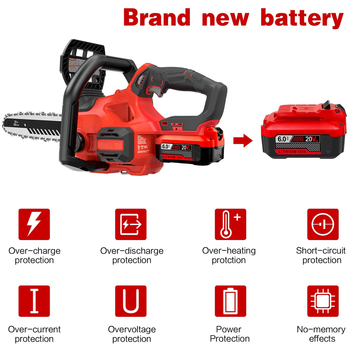20V Lithium ion Replacement Battery V67922