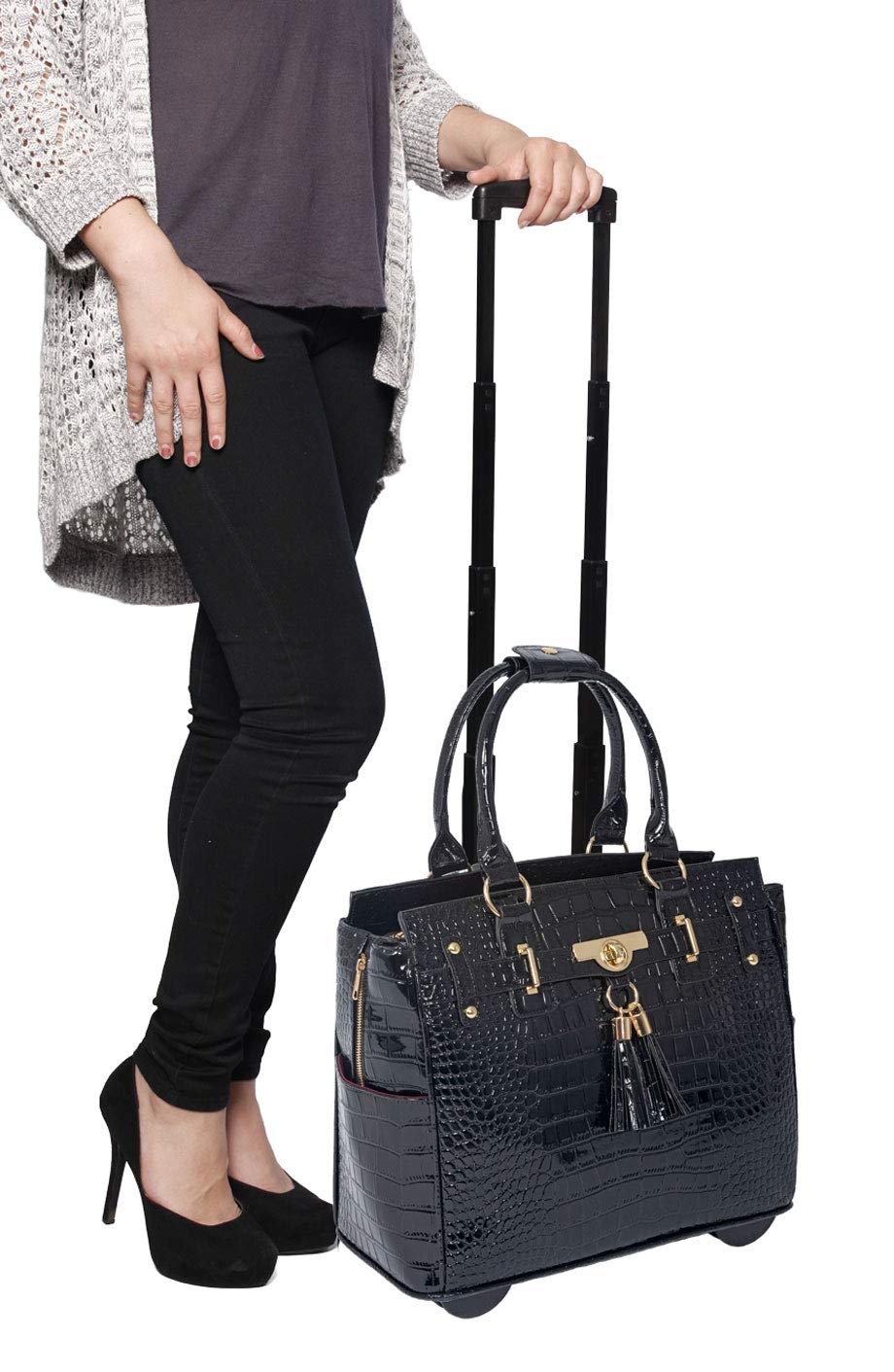 Rolling Laptop Bag for Women E53624