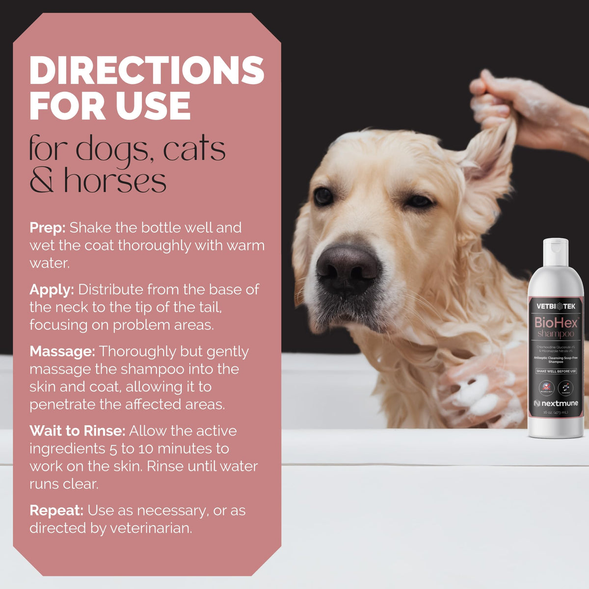Dog Cat & Horse Shampoo 16oz B3630