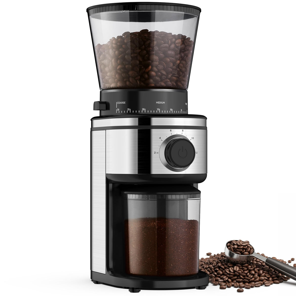Electric Conical Burr Coffee Grinder with 30 Grind Settings B918