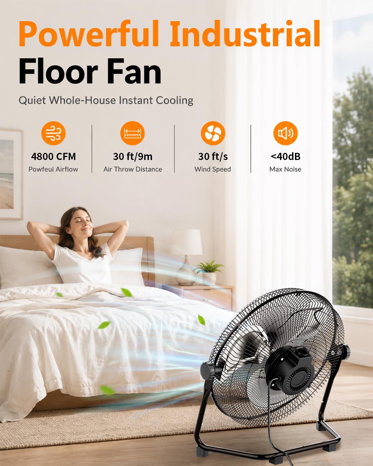20 Inch High Velocity Floor Fan X23058