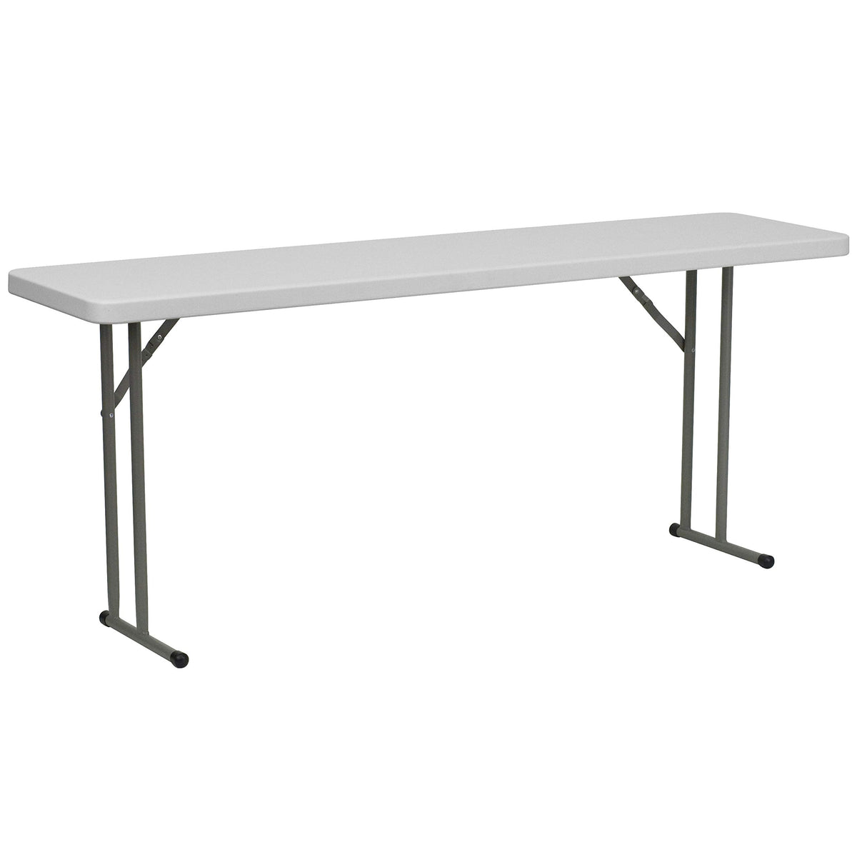6 Pack 6-Foot Granite White Plastic Folding Training Table F7082