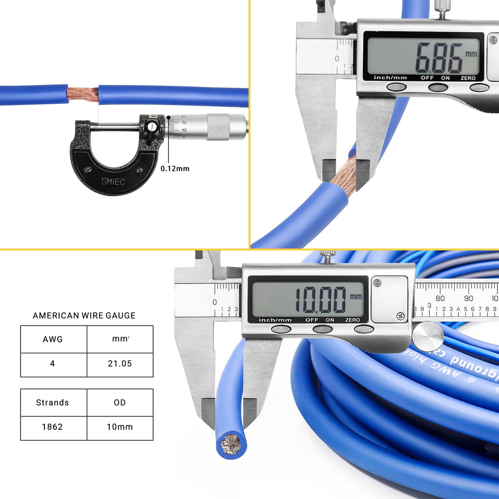 4 Gauge CCA Amplifier Wiring Kit with OFC RCA Cable C590