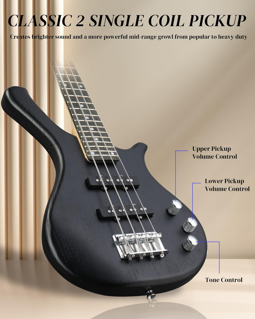 36 Inch 4 String Electric Bass Guitar A69969