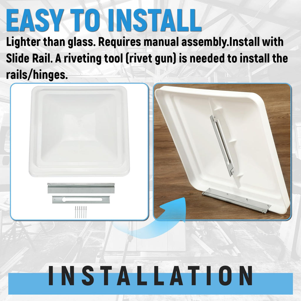 14" 3pcs RV Roof Vent Cover C733